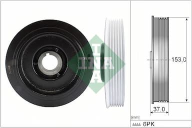 Piedziņas skriemelis, Kloķvārpsta Schaeffler INA 544 0058 10 1