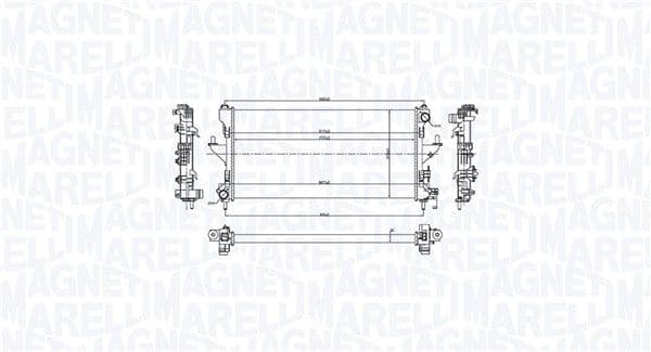 Radiators, Motora dzesēšanas sistēma MAGNETI MARELLI 350213216900 1