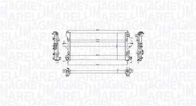 Radiators, Motora dzesēšanas sistēma MAGNETI MARELLI 350213216900 1