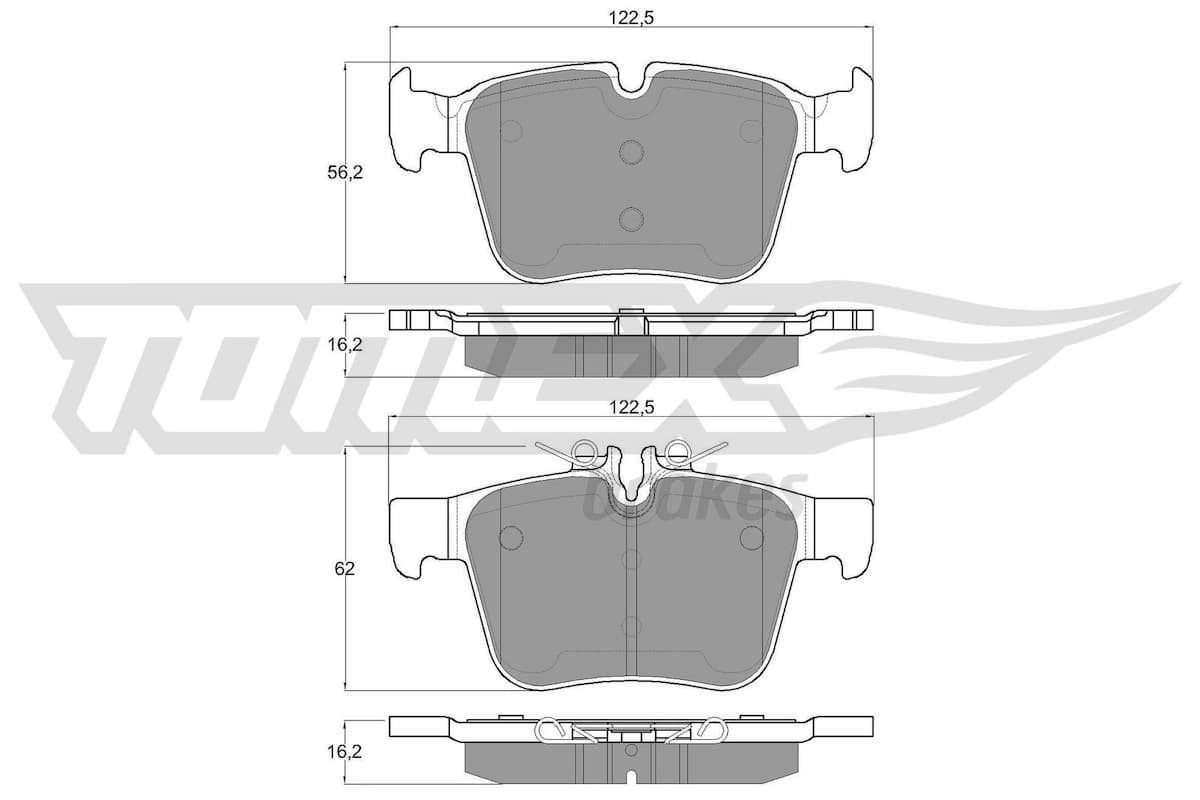 Bremžu uzliku kompl., Disku bremzes TOMEX Brakes TX 17-051 1