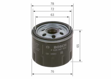 Eļļas filtrs BOSCH F 026 407 022 5