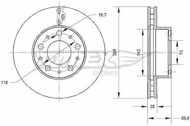 Bremžu diski TOMEX Brakes TX 70-95 1