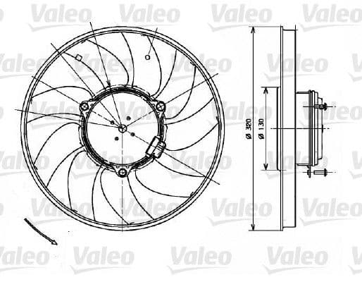 Ventilators, Motora dzesēšanas sistēma VALEO 696083 1