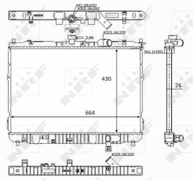 Radiators, Motora dzesēšanas sistēma NRF 59046 1