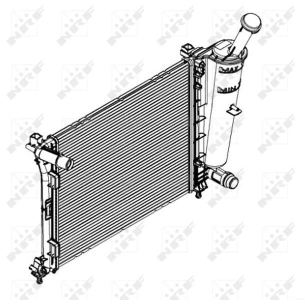 Radiators, Motora dzesēšanas sistēma NRF 58429 1