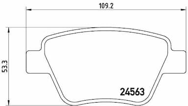 Bremžu uzliku kompl., Disku bremzes BREMBO P 85 114 1