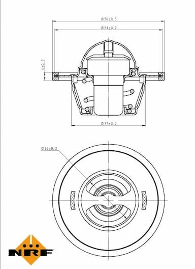 Termostats, Dzesēšanas šķidrums NRF 725156 5