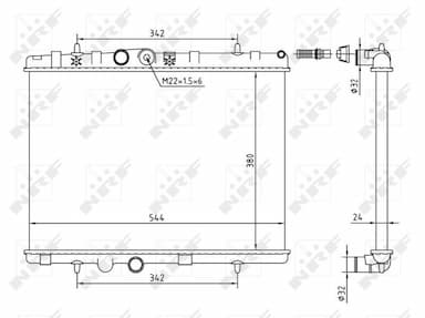 Radiators, Motora dzesēšanas sistēma NRF 58226A 1