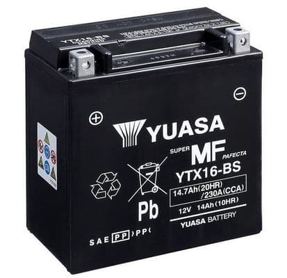 Startera akumulatoru baterija YUASA YTX16-BS 1