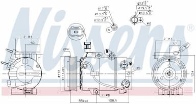 Kompresors, Gaisa kond. sistēma NISSENS 890239 7