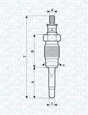 Kvēlsvece MAGNETI MARELLI 062900016304 1