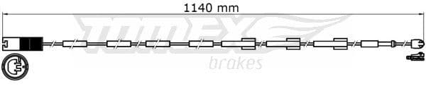 Indikators, Bremžu uzliku nodilums TOMEX Brakes TX 31-38 1