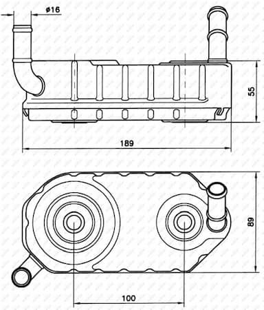 Eļļas radiators, Automātiskā pārnesumkārba NRF 31004A 5