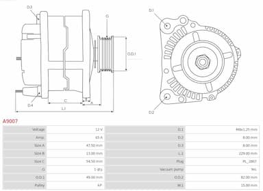 Ģenerators AS-PL A9007 5