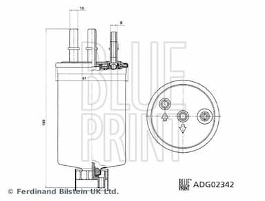 Degvielas filtrs BLUE PRINT ADG02342 3