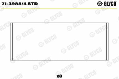 Klaņa gultnis GLYCO 71-3988/4 STD 1