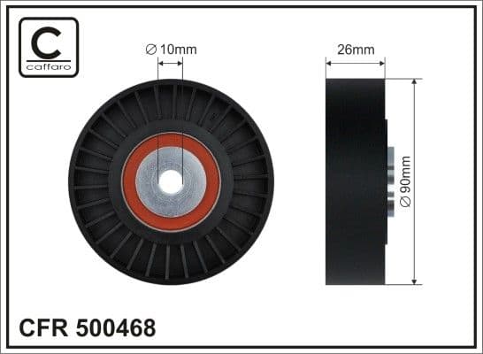 Parazīt-/Vadrullītis, Ķīļrievu siksna CAFFARO 500468 1