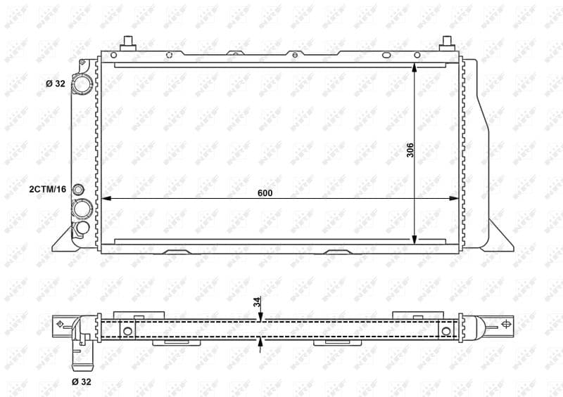 Radiators, Motora dzesēšanas sistēma NRF 54603 1