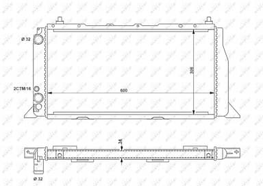 Radiators, Motora dzesēšanas sistēma NRF 54603 1