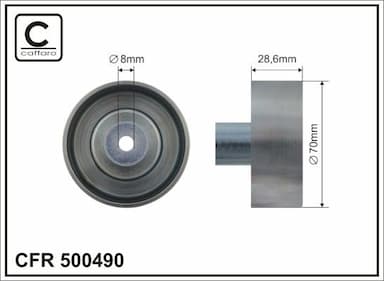 Parazīt-/Vadrullītis, Ķīļrievu siksna CAFFARO 500490 1