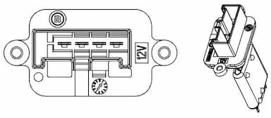 Rezistors, Salona ventilators MAHLE ABR 88 000P 2