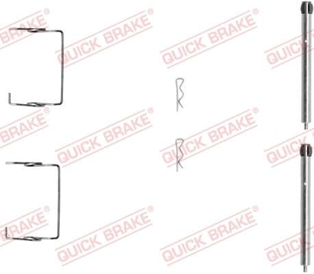 Piederumu komplekts, Disku bremžu uzlikas QUICK BRAKE 109-1267 1