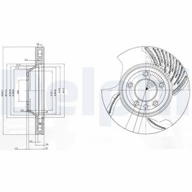 Bremžu diski DELPHI BG9774 1