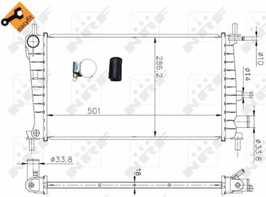 Radiators, Motora dzesēšanas sistēma NRF 54666 4