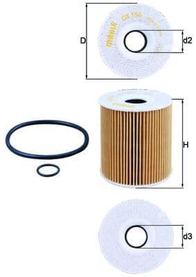 Eļļas filtrs KNECHT OX 156D1 1