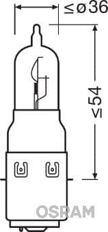 Kvēlspuldze ams-OSRAM 64326 3