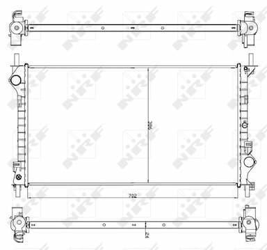 Radiators, Motora dzesēšanas sistēma NRF 54756 4