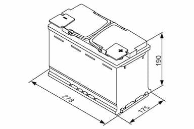 Startera akumulatoru baterija BOSCH 0 092 S5A 080 6