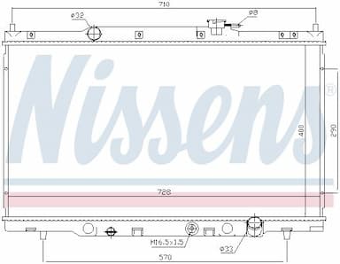 Radiators, Motora dzesēšanas sistēma NISSENS 68103 5