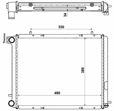 Radiators, Motora dzesēšanas sistēma NRF 507352 4