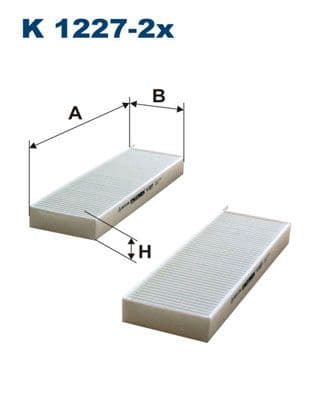 Filtrs, Salona telpas gaiss FILTRON K 1227-2x 1