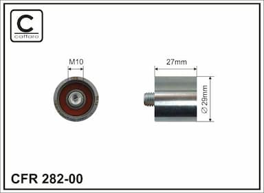 Spriegotājrullītis, Gāzu sadales mehānisma piedziņas siksna CAFFARO 282-00 1