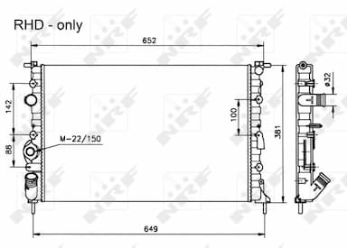 Radiators, Motora dzesēšanas sistēma NRF 58025 4