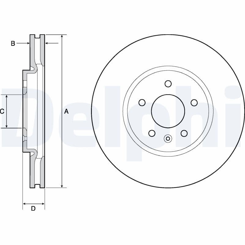 Bremžu diski DELPHI BG4672C 1