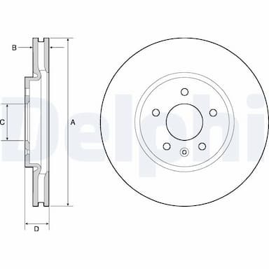 Bremžu diski DELPHI BG4672C 1