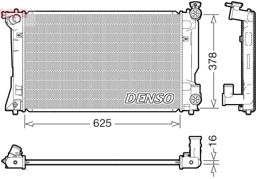 Radiators, Motora dzesēšanas sistēma DENSO DRM50118 1