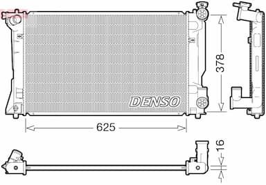 Radiators, Motora dzesēšanas sistēma DENSO DRM50118 1