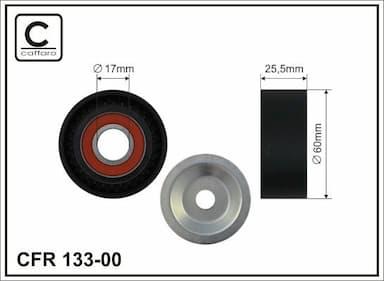 Spriegotājrullītis, Ķīļrievu siksna CAFFARO 133-00 1