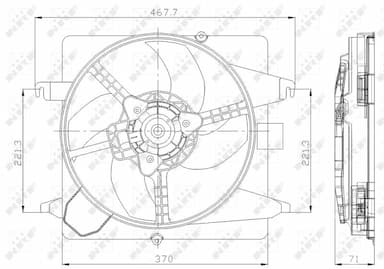 Ventilators, Motora dzesēšanas sistēma NRF 47259 2