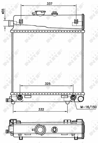 Radiators, Motora dzesēšanas sistēma NRF 58232 4