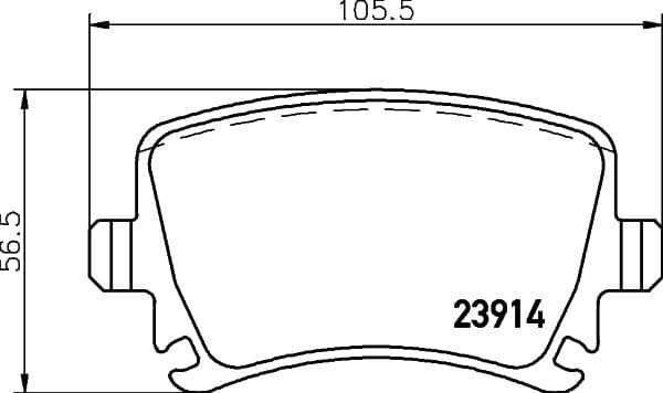 Bremžu uzliku kompl., Disku bremzes HELLA 8DB 355 010-601 1