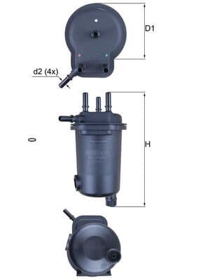 Degvielas filtrs KNECHT KL 600D 1