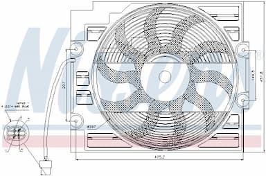 Ventilators, Motora dzesēšanas sistēma NISSENS 85421 6