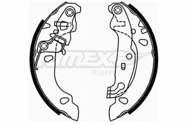 Bremžu loku komplekts TOMEX Brakes TX 21-71 1