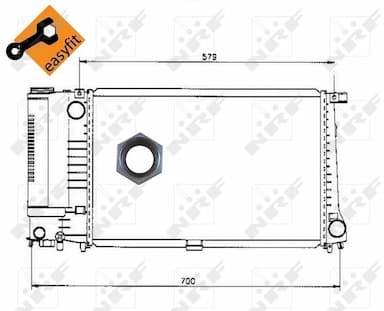 Radiators, Motora dzesēšanas sistēma NRF 50568 4