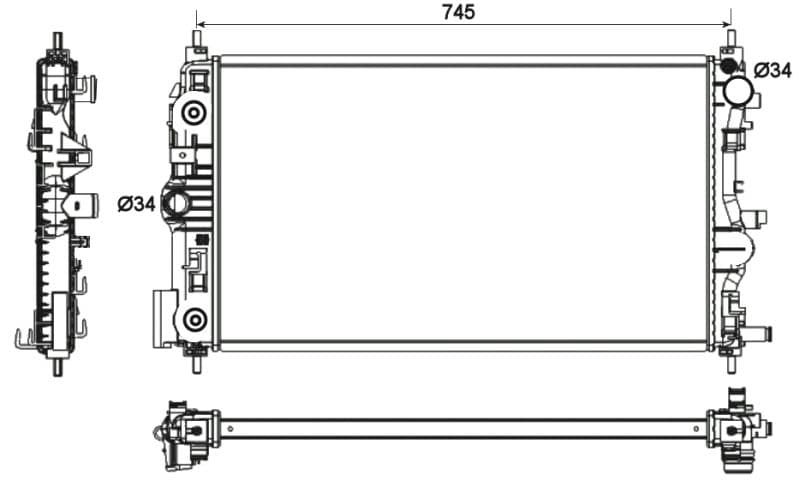 Radiators, Motora dzesēšanas sistēma NRF 53131 1